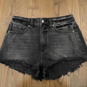 dynamite black jean shorts